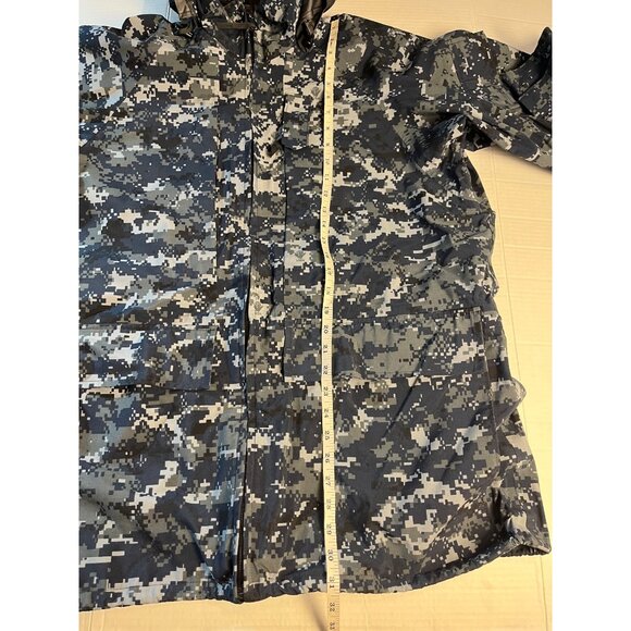 US Navy NWU Gore-Tex Cold Weather Digital Camouflage Parka Large Long Mens - Picture 14 of 16